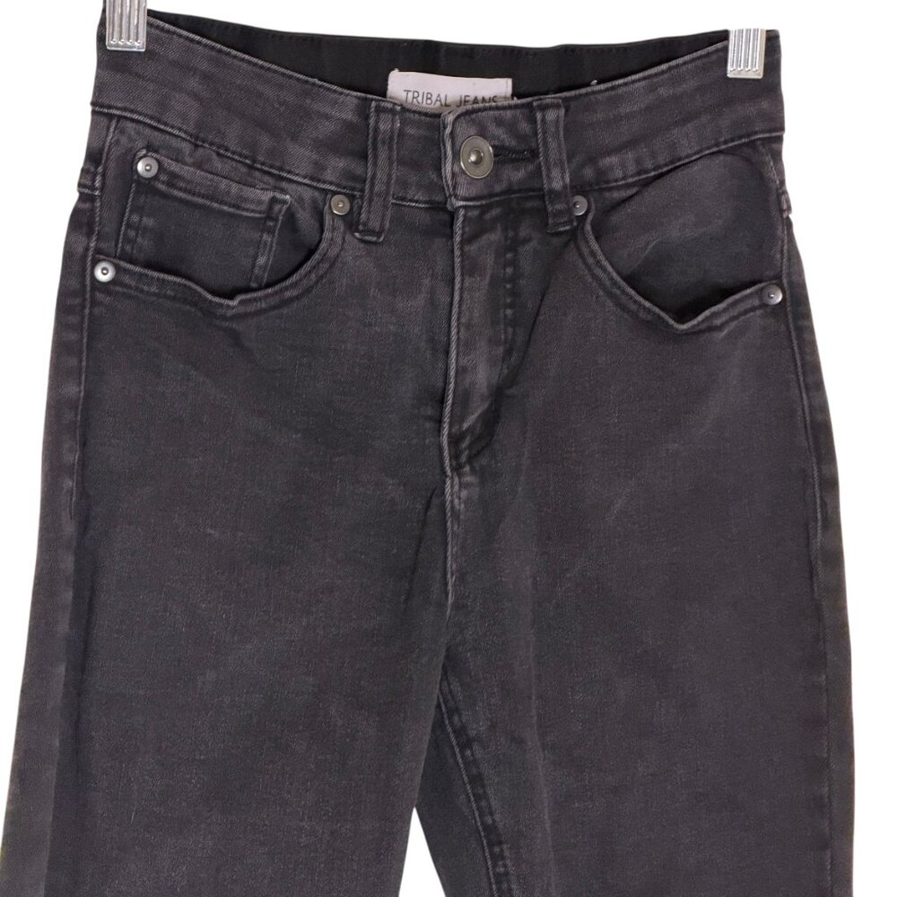 Tribal Jeans Sophia Curvy Lowrise Skinny Jeans Denim Pants Black 0? - Picture 2 of 5